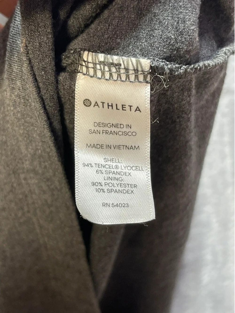 Athleta Women's Small Gray Tencel Lyocell Racerback Built In Bra Dress - Picture 4 of 6